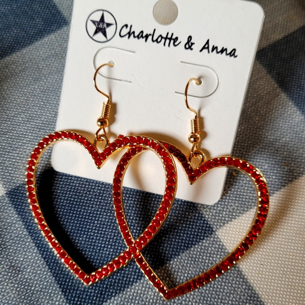 Red Heart Earrings